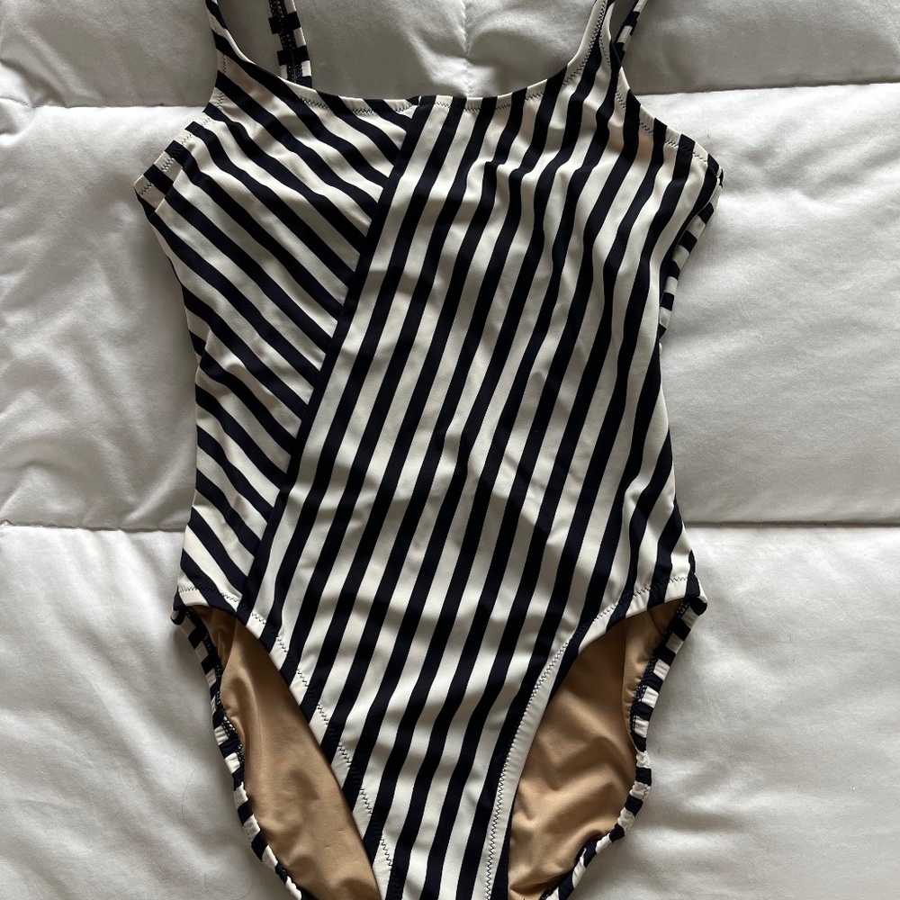 J Crew B/W Classic One Piece Swimsuit